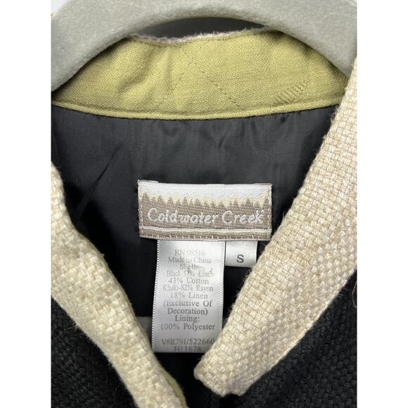 Coldwater Creek Button‎ Front Jacket Womens Small Floral Tapestry Embroidery - Picture 4 of 8